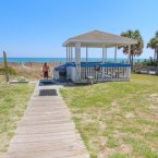 Beach access in front of resort